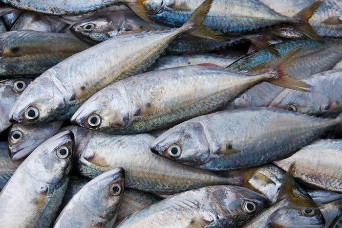 Fresh fish at the market in Thailand