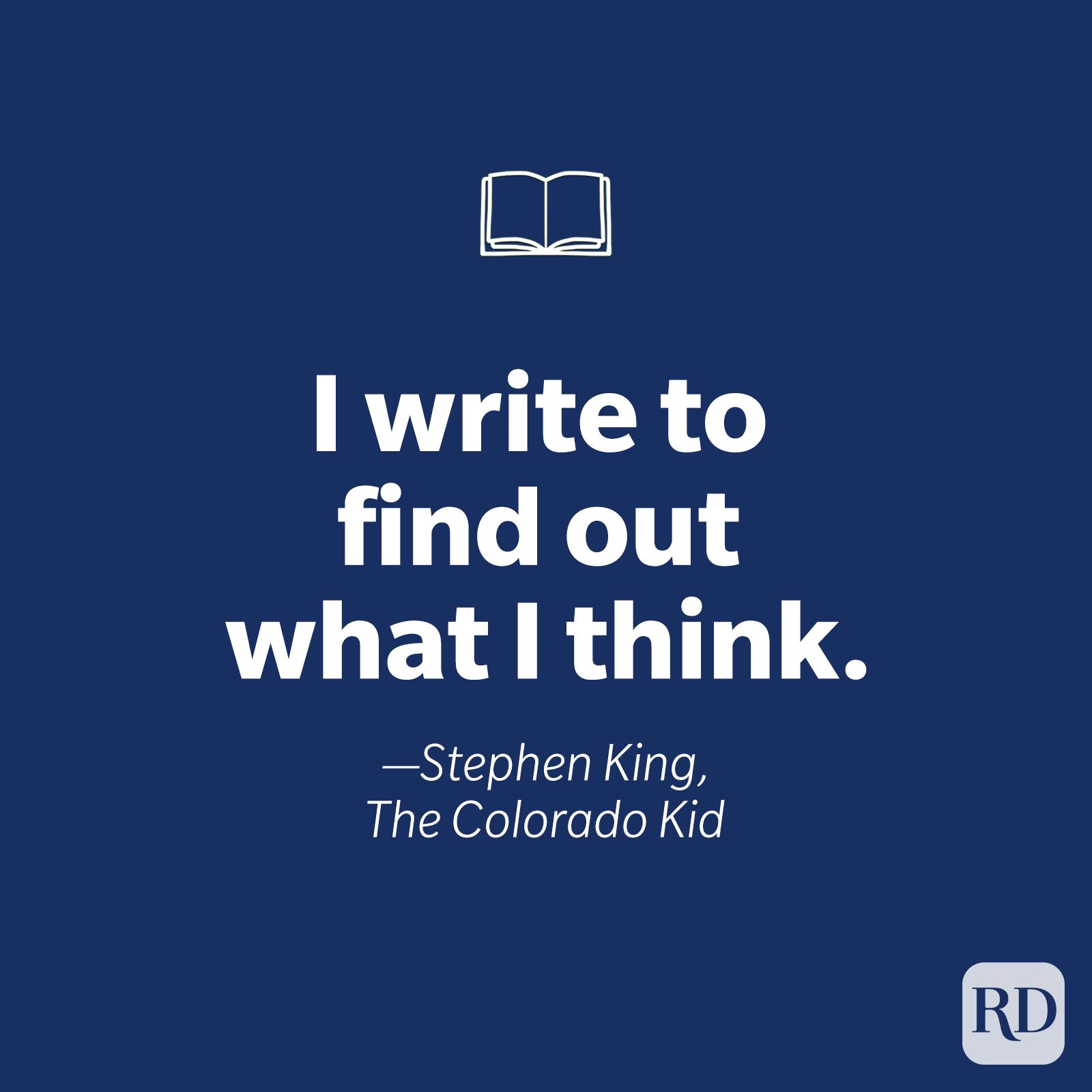 I write to find out what I think