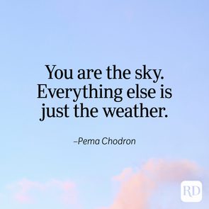 Calm quote that says 