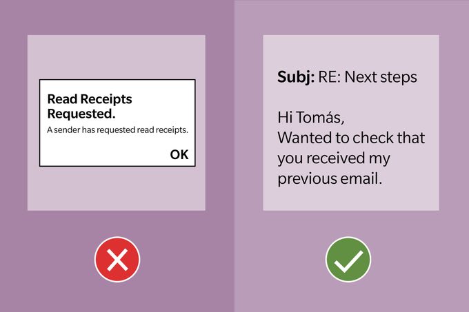 Email Etiquette Tip 15 Dont Ask For Read Receipts