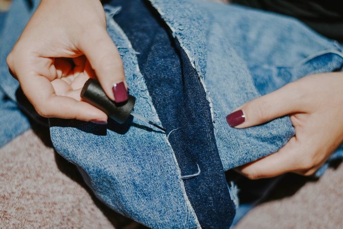 frayed fabric nail polish uses