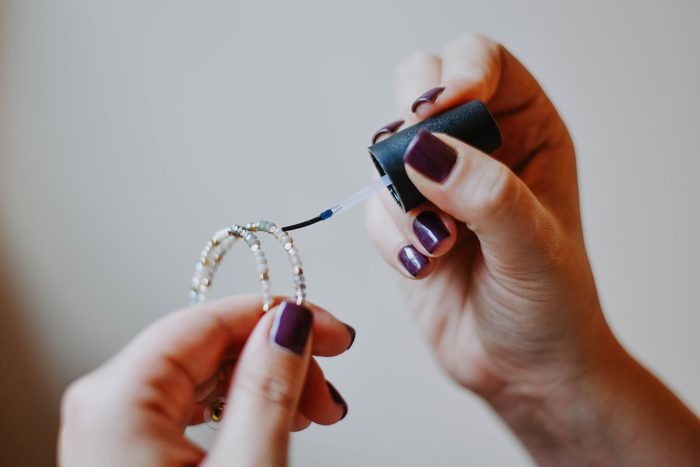 costume jewelry nail polish life hacks