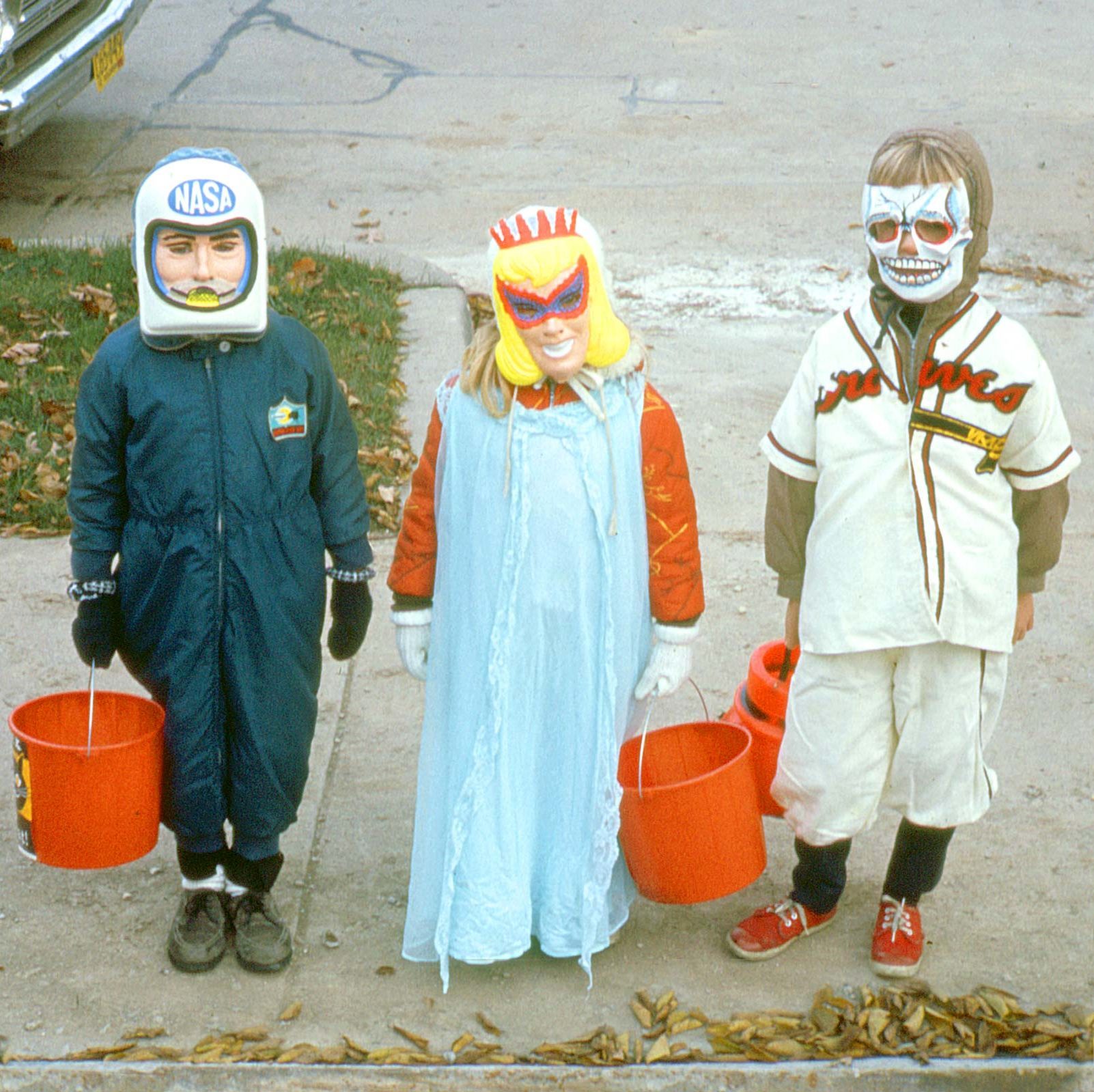 vintage photo of classic Halloween costumes