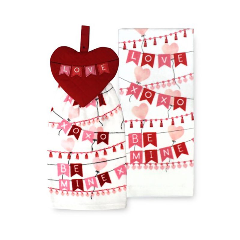 valentines towels