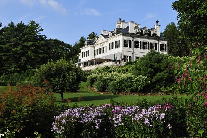 Berkshires, MA, USA -August. 30. 2011: The Mount, the summer home of the novelist Edith Wharton, now is museum in Lenox, state of Massachusetts, USA