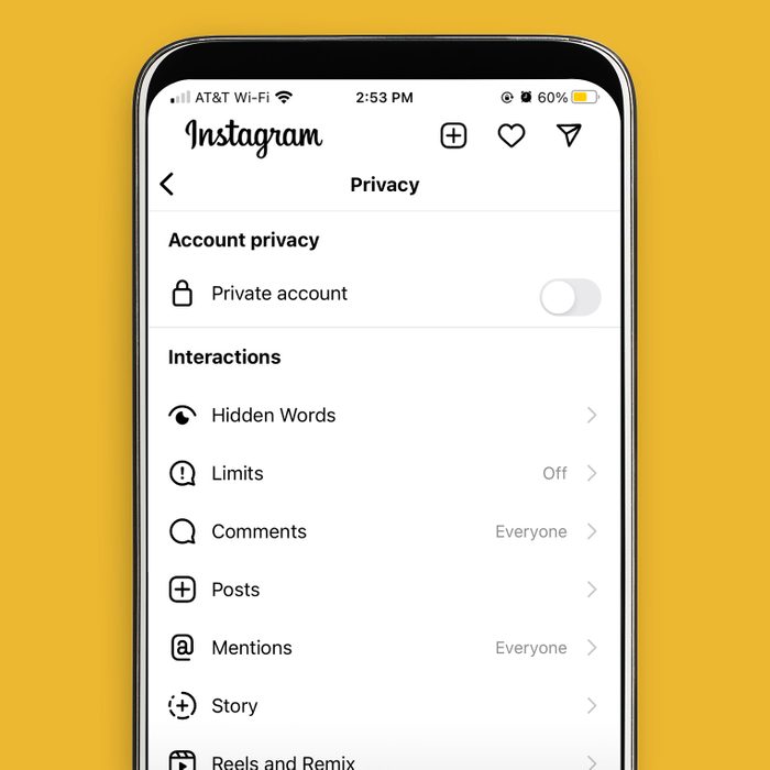 Social Media Moves That Could Completely Sabotage Your Career Privacy Setting Instagram Getty Images Via Iphone