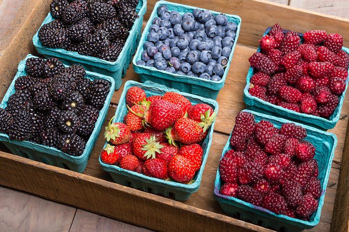 boxes of fresh berries