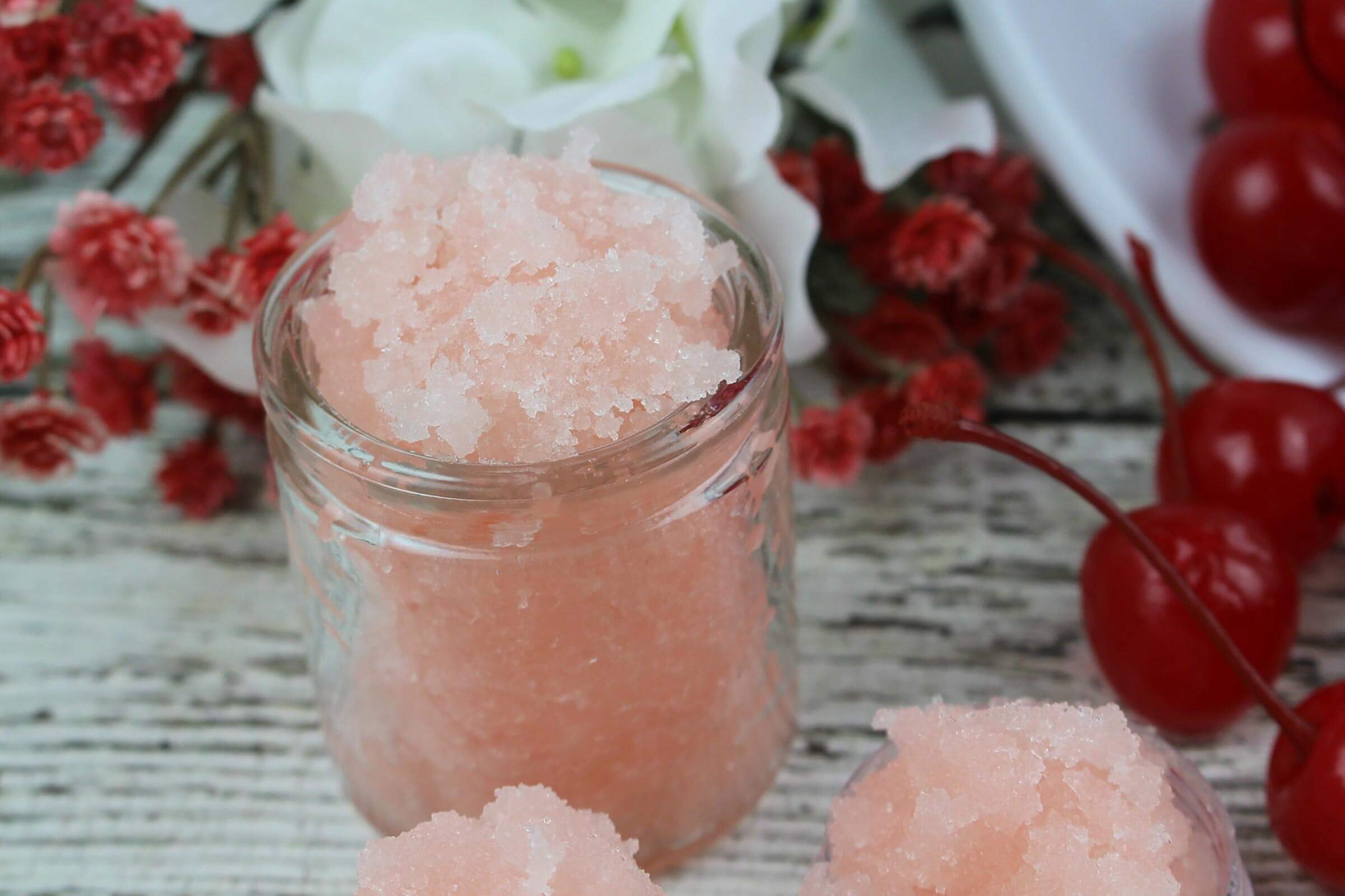 cherry vanilla lip scrub diy gift