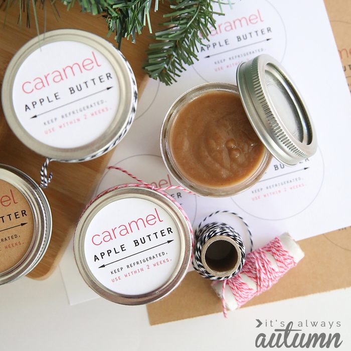Crockpot Caramel Apple Butter diy gift