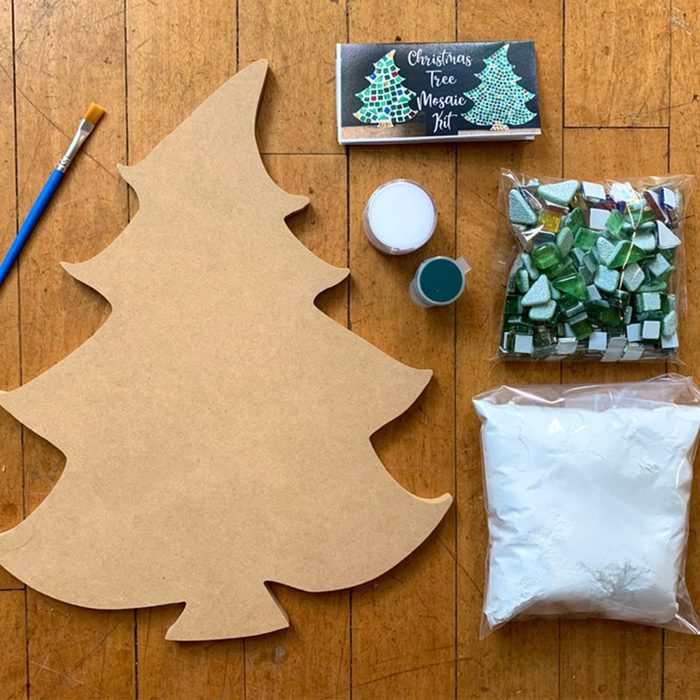 Mosaic Christmas Tree Ornament