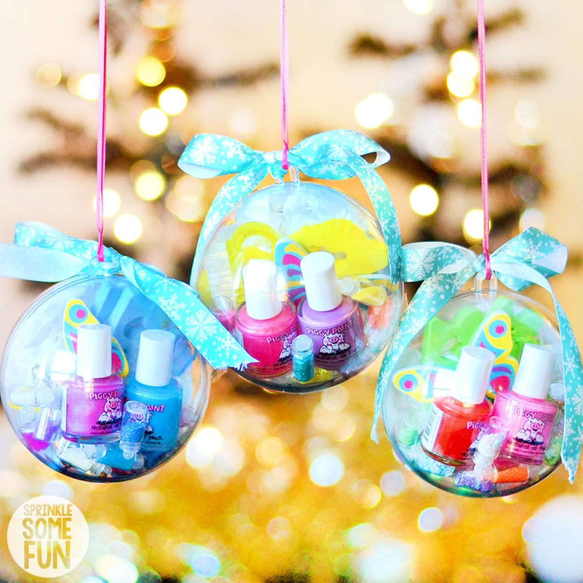 DIY Nail Kit Ornaments gift