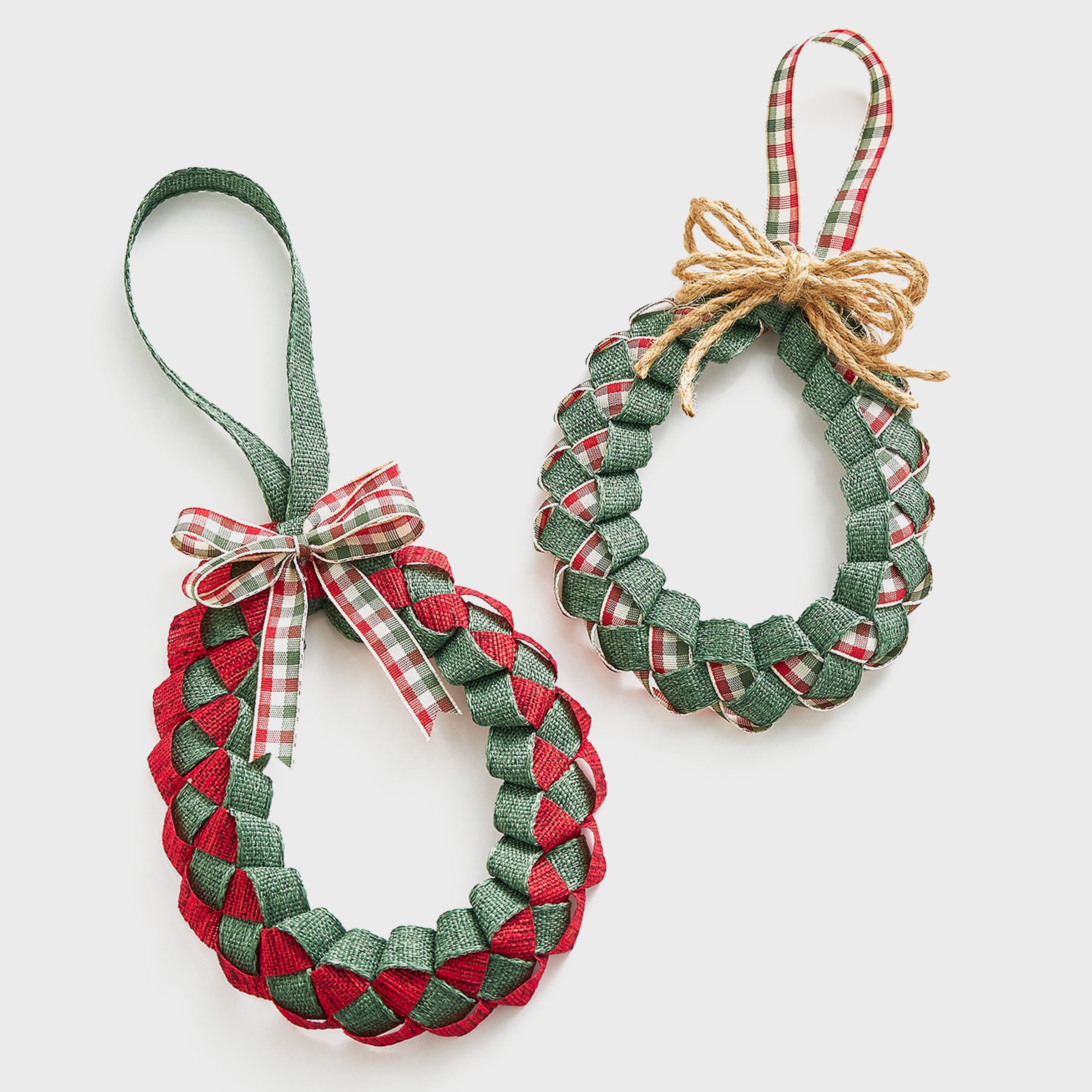 Ribbon Wreath Christmas Ornament