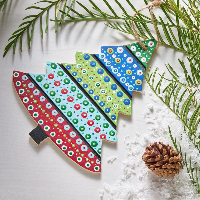 Wood Christmas Tree Ornament