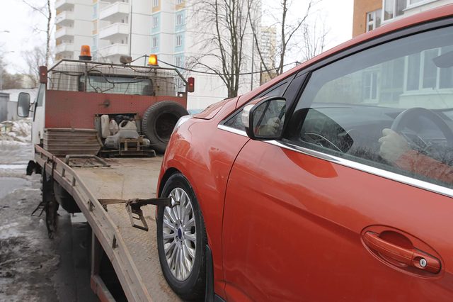 car-towed