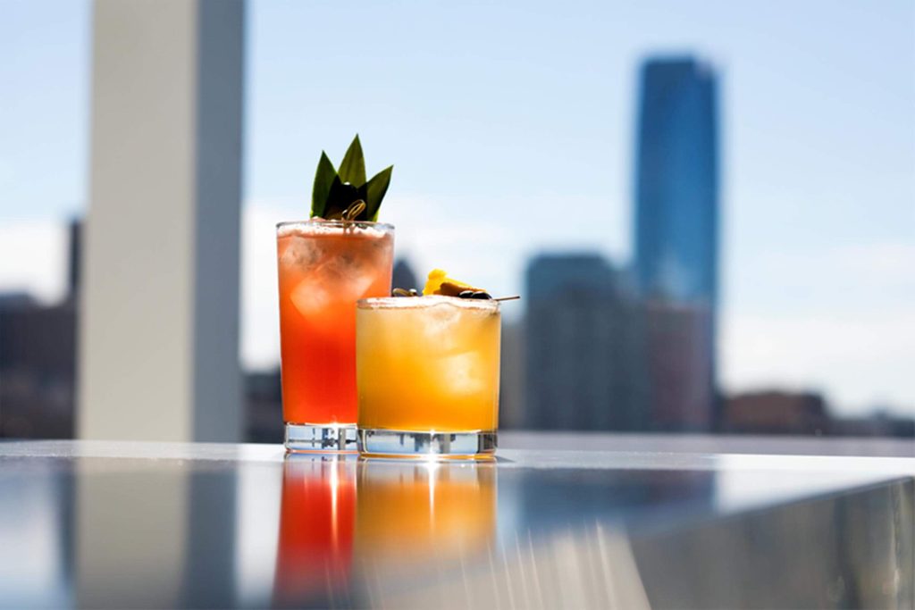 drinks at O Bar, situated atop the Ambassador Hotel in Oklahoma