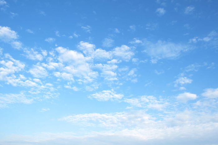 The vast blue sky and clouds sky