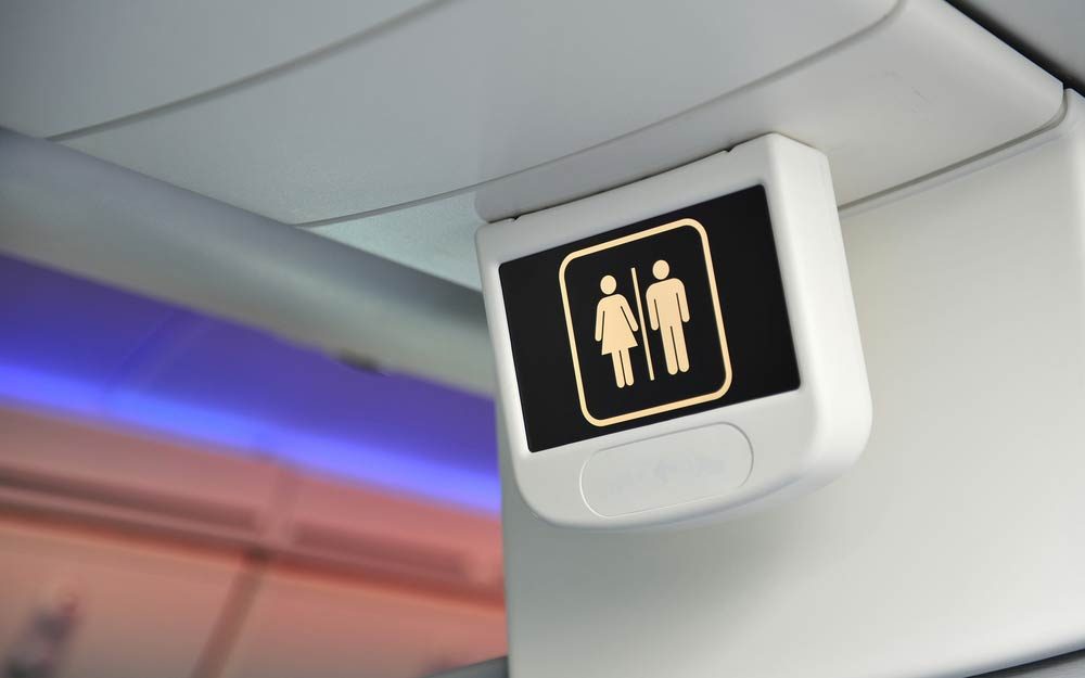 This Is the Best Time to Use the Airplane Bathroom