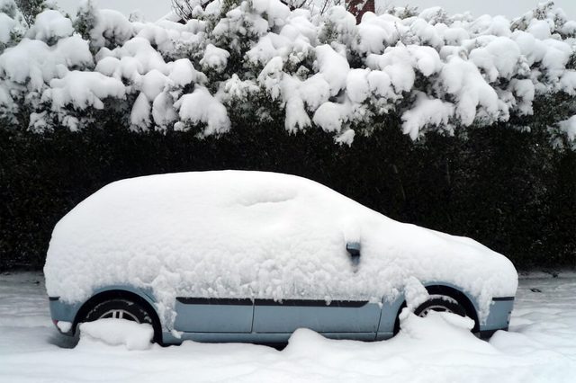 A car under the snow