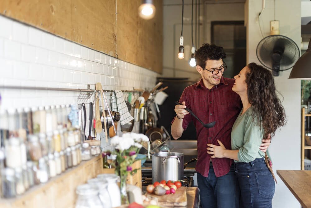 Couple Cooking Hobby Lifestyle Concept