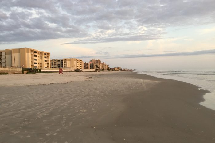 New Smyrna Beach, Florida Looking North Toward Castle Reef Condominiums