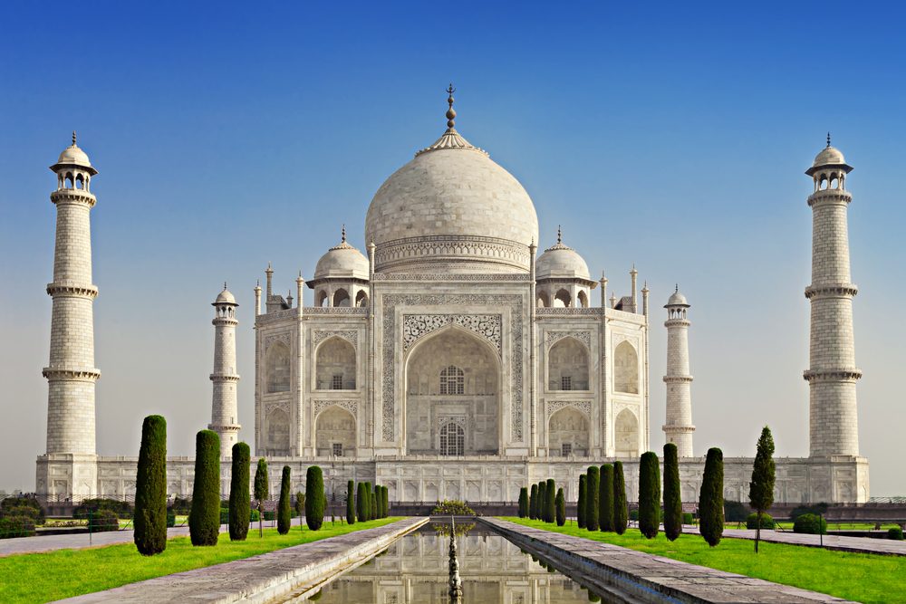 Taj Mahal in sunrise light, Agra, India