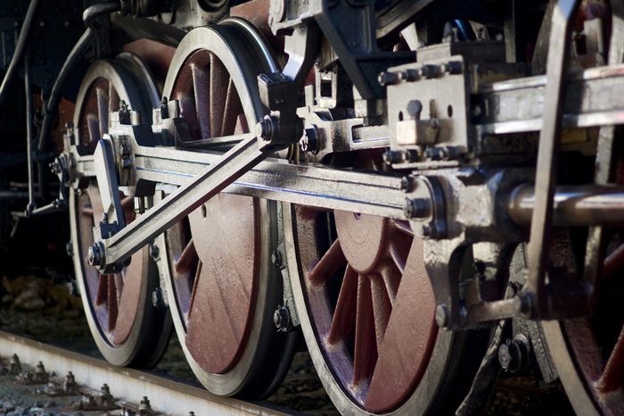 Steam locomotive wheels