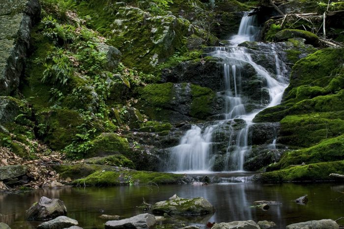 A view of Buttermilk Falls in Stokes State Forest, North Western New Jersey.