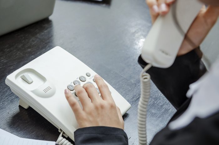 Businesswoman making a phone call