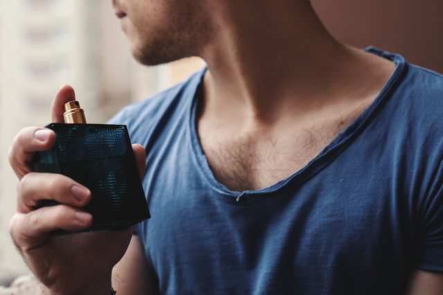 Man with perfume