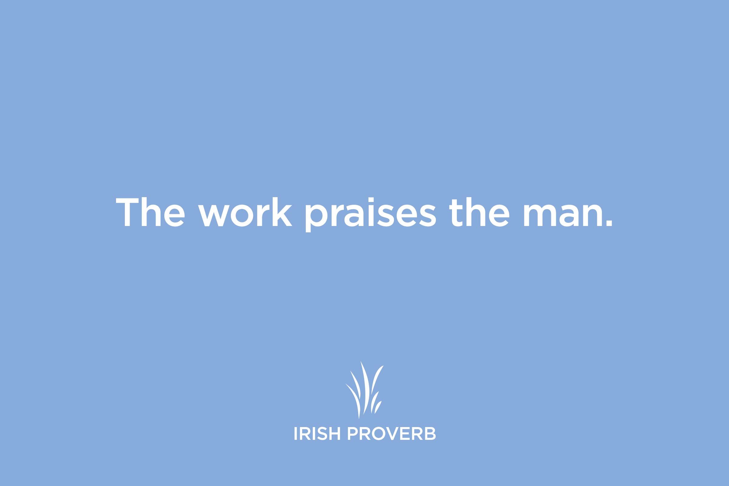 irish proverb