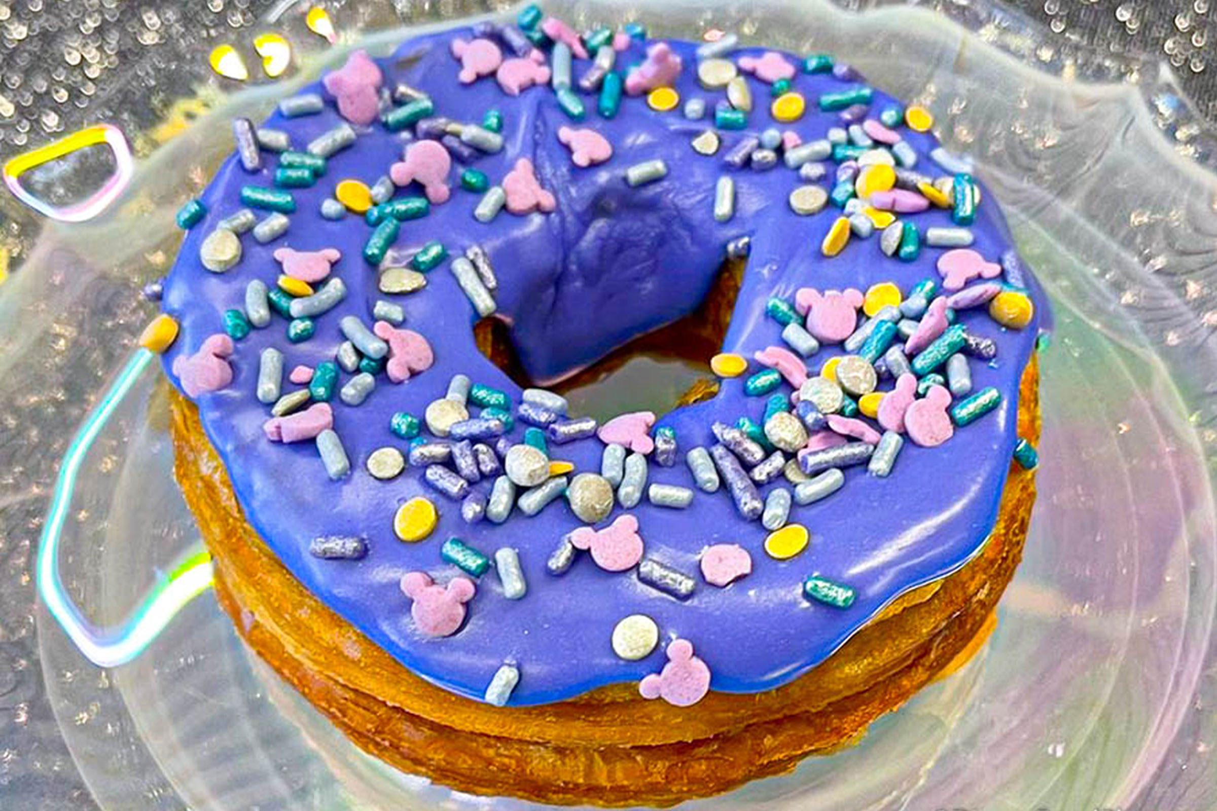 Earidescent Croissant Doughnut Via Disneyfoodblog