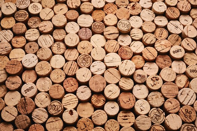 Background of wine corks