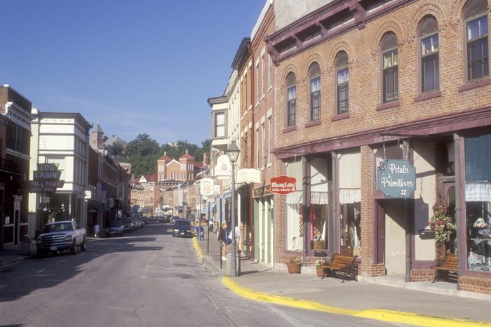 Illinois, Galena, Historical town of Galena along main street.