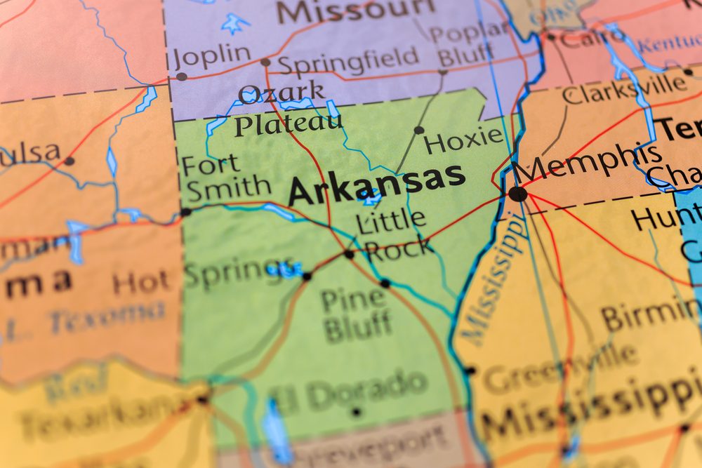 Arkansas map