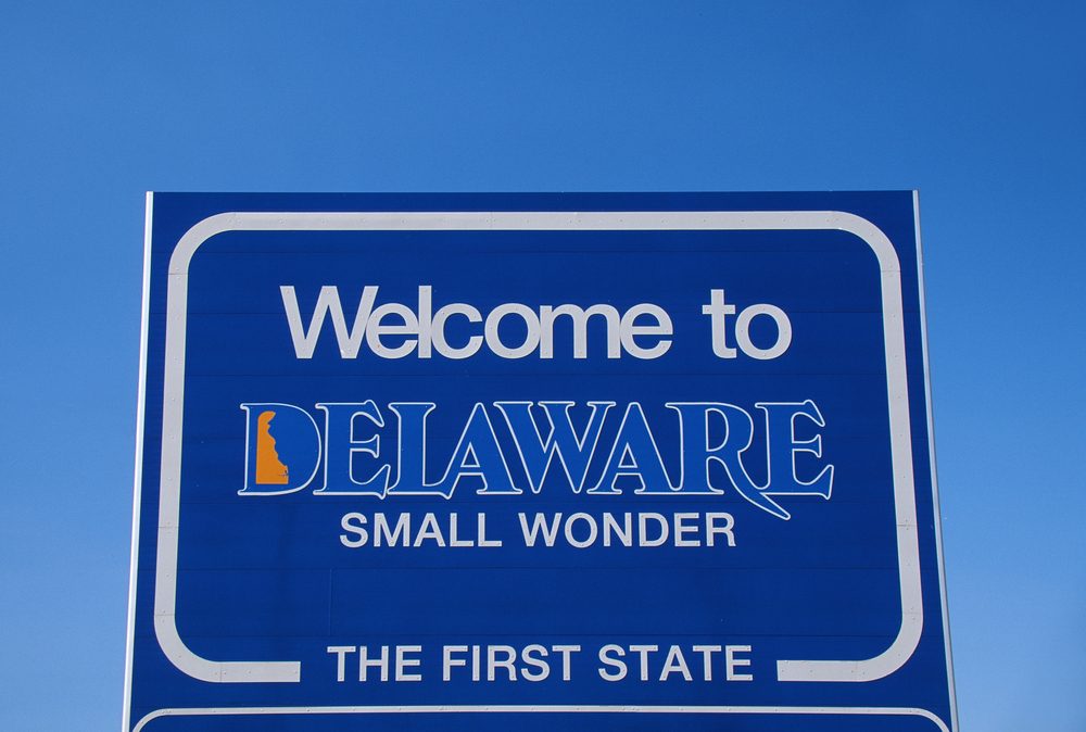 Welcome to Delaware Sign