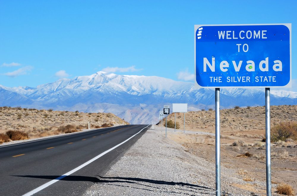 Welcome to Nevada sign