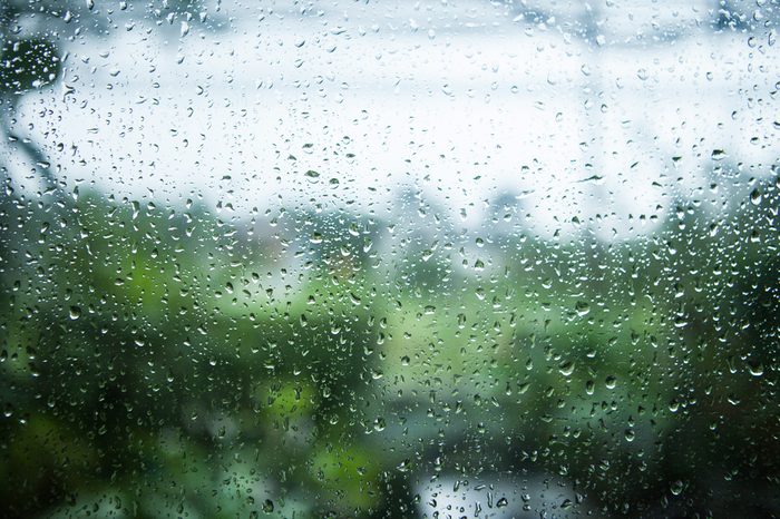 rain on glass