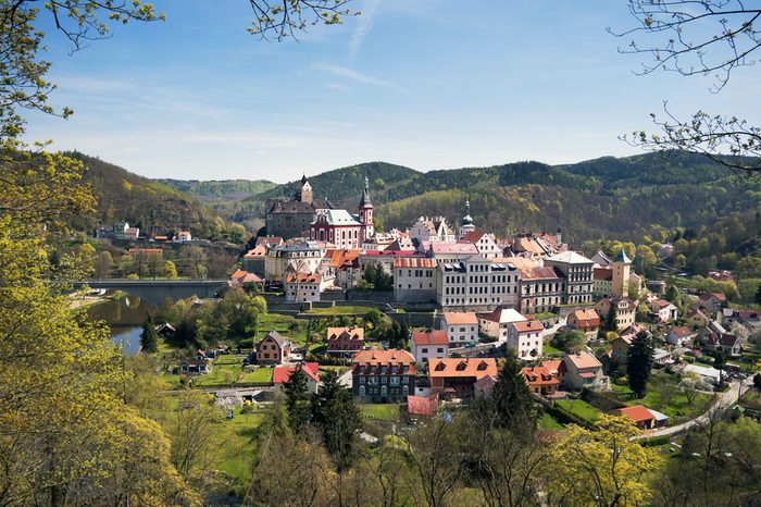 Castle Loket in the Sokolov District, in the Karlovy Vary region, Czech Republic