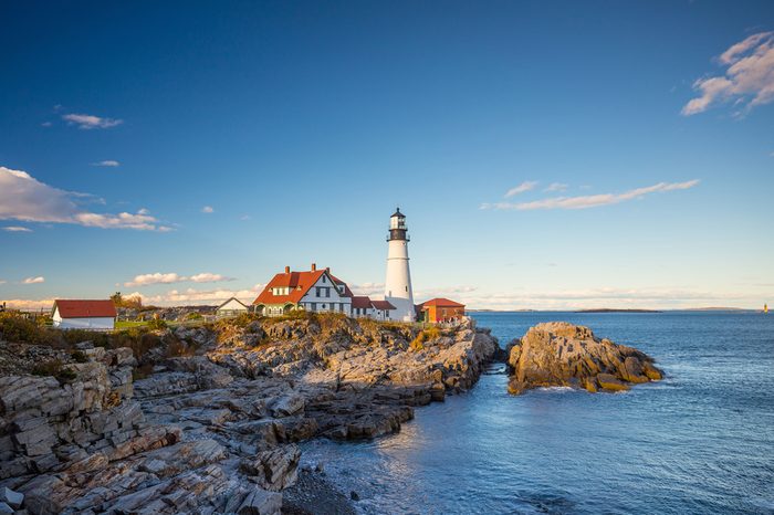 The Portland Head Light in Portland, Maine, USA