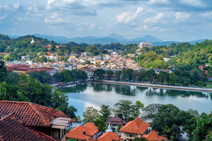 Beautiful view of Kandy in Sri Lanka