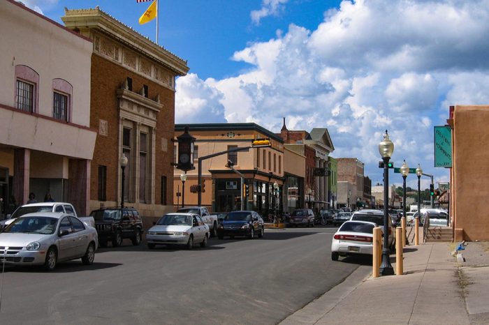 Silver City, New Mexico USA - July 23, 2007: Bullard Street in downtown Silver City is a charming and interesting look at an old western town, full of shops, stores and restaurants.