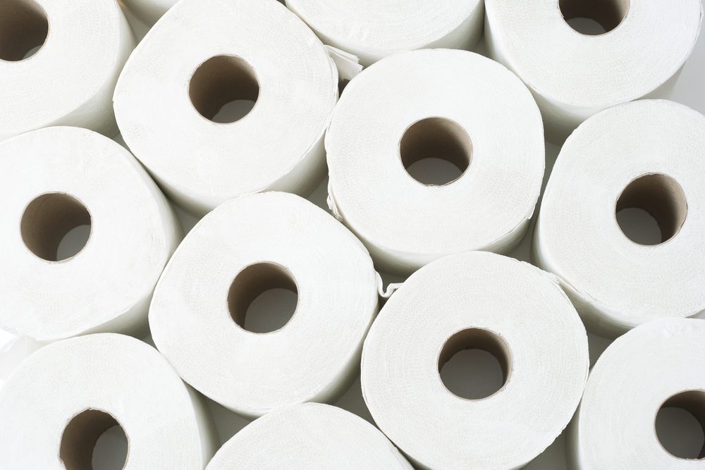 rolls of toilet paper