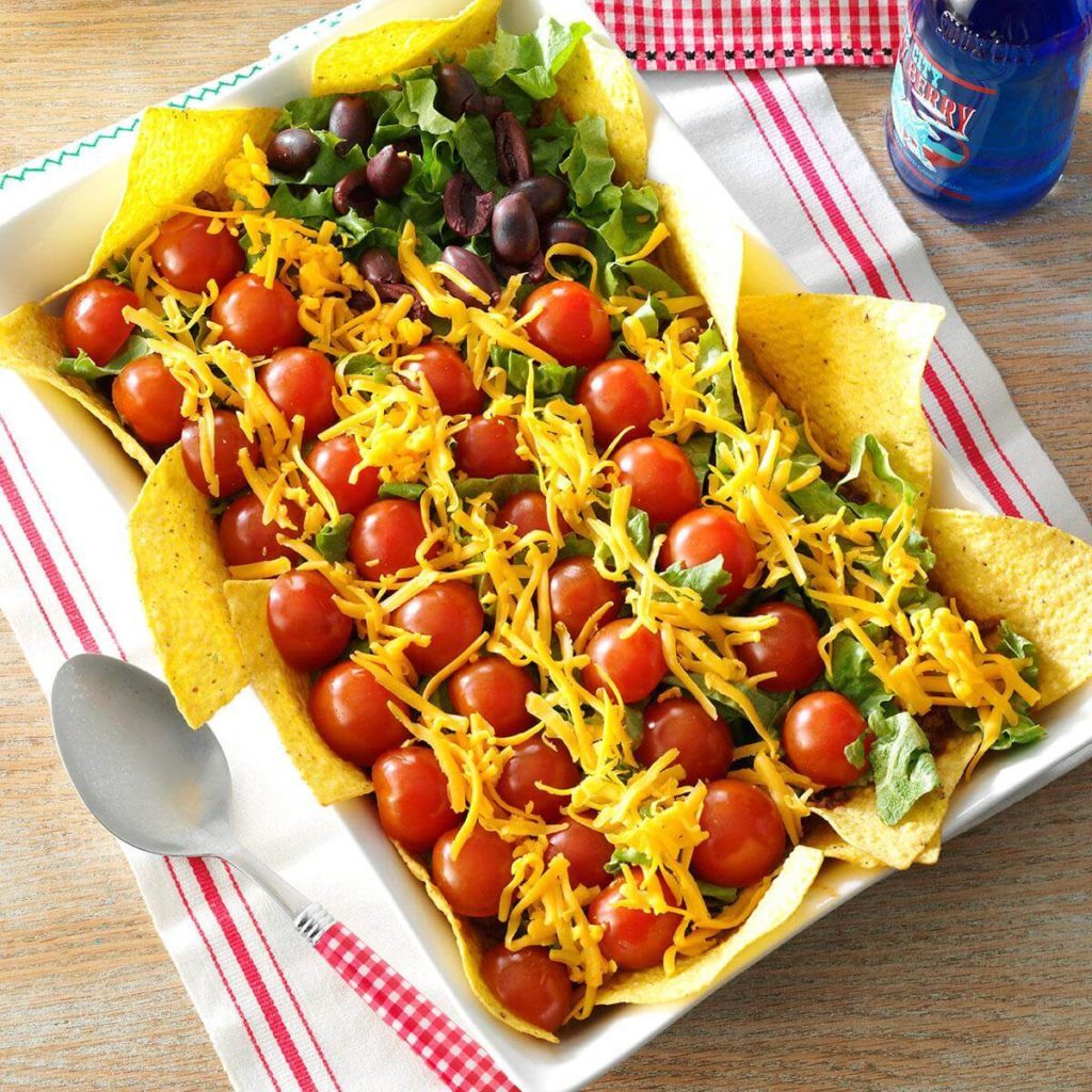 patriotic taco salad