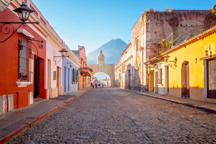 Antigua, Guatemala colorful buildings