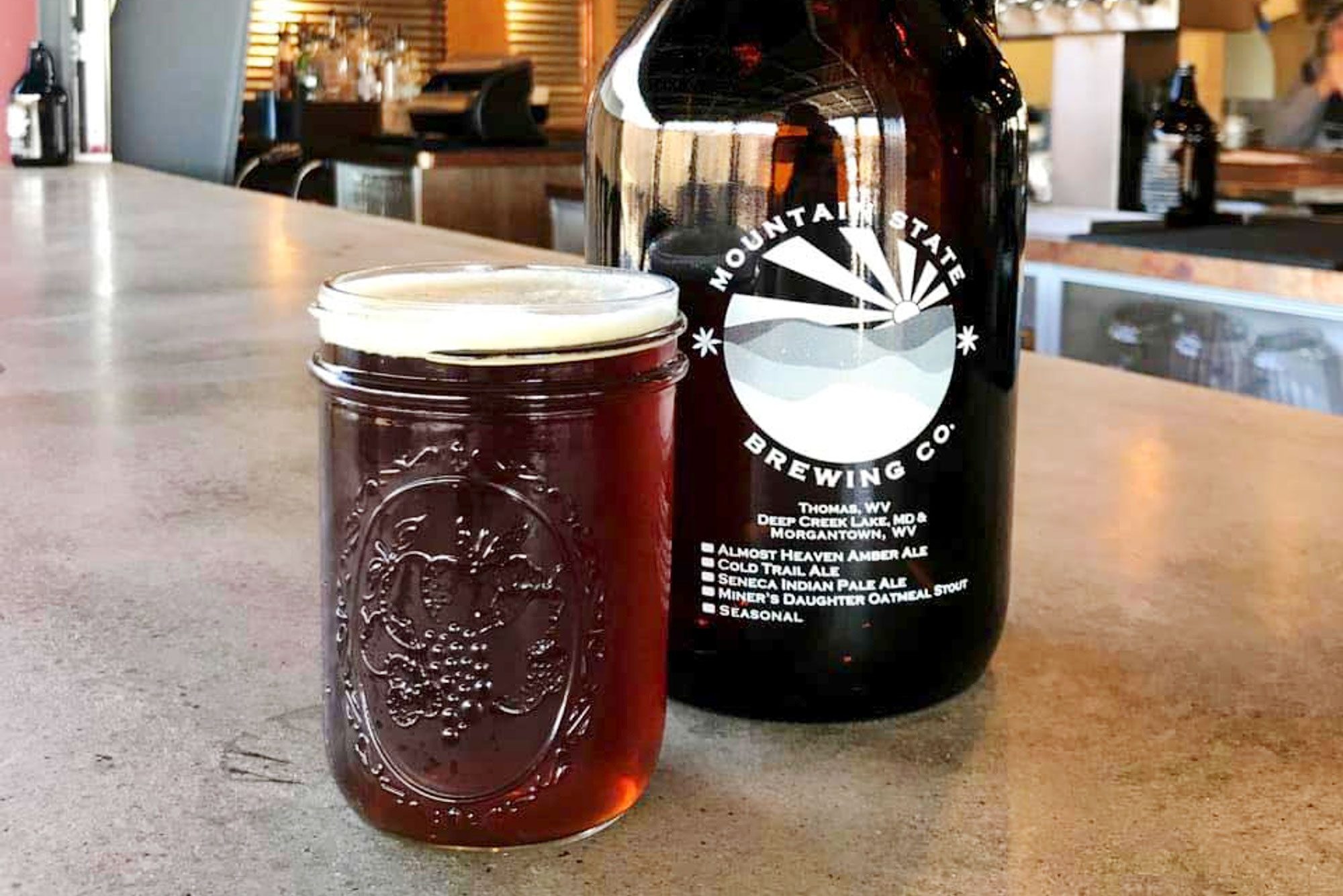 Rd Beer West Virginia Mountain State Brewing Co., Dolly Suds Cranberry Wheat Via Mountainstatebrewingwv.com