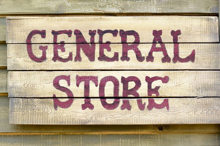 General store sign from The Mississippi Agriculture and Forestry Museum hidden gem