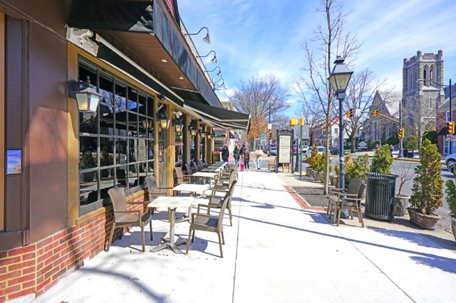 HADDONFIELD, NJ -17 MAR 2018- Located in Camden County, New Jersey, the historic town of Haddonfield, originally occupied by Lenni Lenape Native Americans, is a major paleontology site.