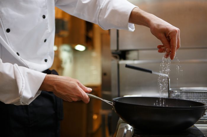 Chef preparing food