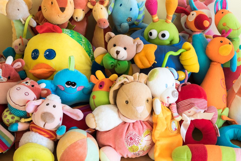 Soft toys in a child's bedroom