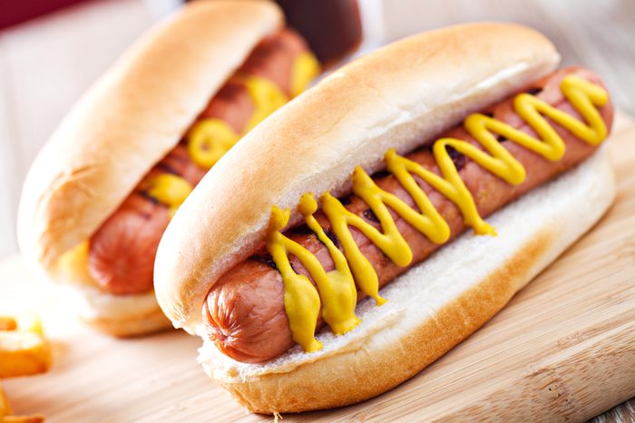 Hotdog and Fries with a Beer